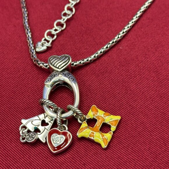 Brighton ABC Hook Charm Necklace w/Heart Charm & Initial Charms - Picture 9 of 13
